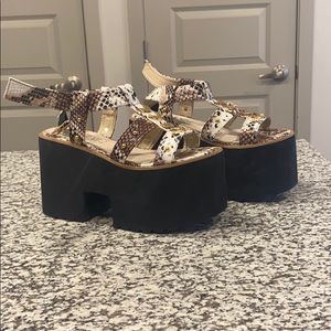 Platform Studded NastyGal sandals